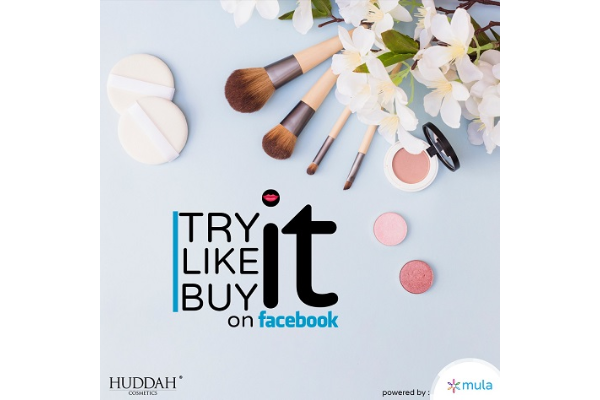 How to try out and buy Huddah Cosmetics on Facebook using Mula