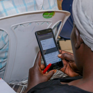 User using Tingg App